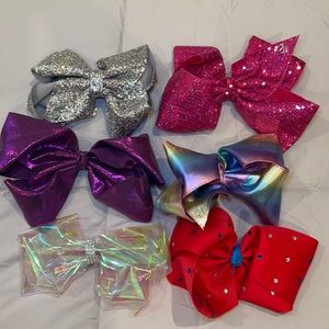 Set of 5 jojo siwa girls hair bows
